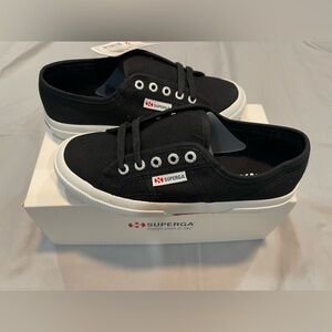 Superga Black and White Sneakers